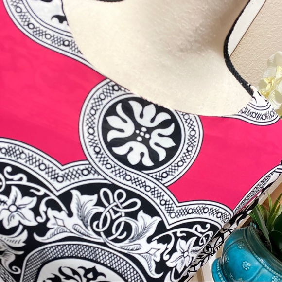 Nicole Miller StudioOne HotPinkPaisley Shift Dress - Picture 5 of 11